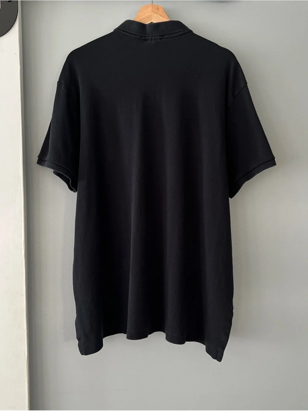 Polo Ralph Lauren The Iconic Polo Shirt Custom Fit Men’s 2XL Black Grunge Preppy